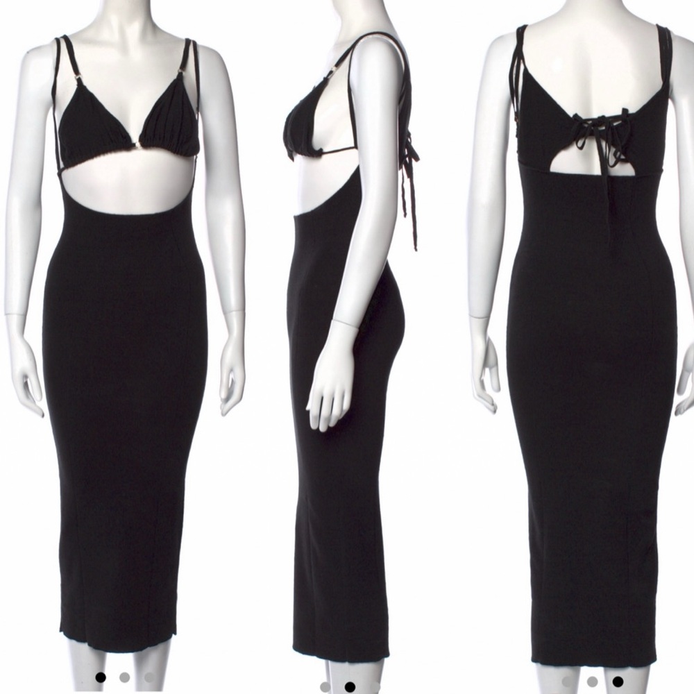 Jacquemus La Robe Pila linen midi Dress - 34